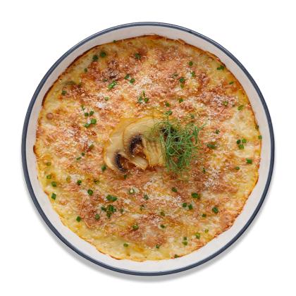 Картофельная запеканка с курицей и грибами