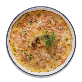 Картофельная запеканка с курицей и грибами